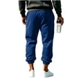 thumbnail image 2 of Sevevn Men's Baggy Sweatpants Wide Leg Lounge Pants Drawstring Waist Loose Fit Jogging Sweat Pants with Pockets, 2 of 7