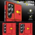 thumbnail image 4 of Asuwish Compatible with Samsung Galaxy S21 Ultra 5G Phone Case Slide Camera Cover Tempered Glass Screen Protector Stand Ring Holder Rugged Slim Cell for S21ultra 21S S 21 21ultra G5 Women Men Red, 4 of 9