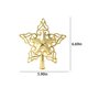 thumbnail image 3 of mfyjkho Adorno navideño de estrella para árbol, de plástico irrompible, dorado, 22 x 20 x 2 cm, para árbol de Navidad de interior (1 unidad), 3 of 7