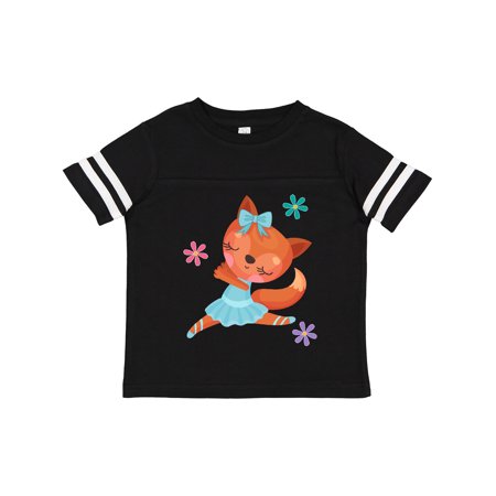 

Inktastic Ballet Dancer Fox Ballerina Girls Gift Toddler Toddler Girl T-Shirt