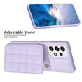 thumbnail image 6 of ELEHOLD for Samsung Galaxy A12 6.5" 2021 (US Version) Card Holder Back Case with Pockets, Premium PU Leather ID Cash Credit Slots Magnetic Kickstand Flip Folio Slim Hard Protective Cover, purple, 6 of 7