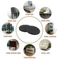 thumbnail image 7 of Round Felt Furniture Pads, 60Pack 1" Dia x 0.12" Thick Adhesive Backed Felt Non-slip Anti-scratch Felt Pads Chair Leg Protectors for Protecting Hardwood Floor, Black, 7 of 7