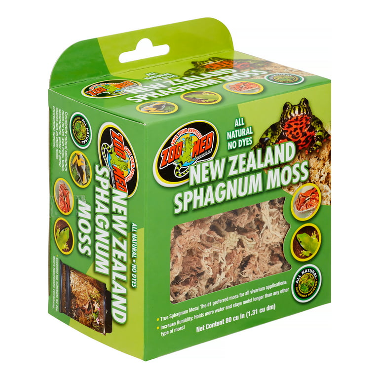 Zoo Med New Zealand Sphagnum Moss Terrarium Substrate, 80 Cu In 
