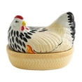 thumbnail image 3 of Cesta para huevos de gallina, contenedor de almacenamiento de huevos, decoración decorativa de cocina, soporte para huevos de gallina, soporte para Cerámica Colorida, 3 of 8