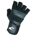 Hillbilly Wrist Guard Gloves Black Half Finger (Xl)
