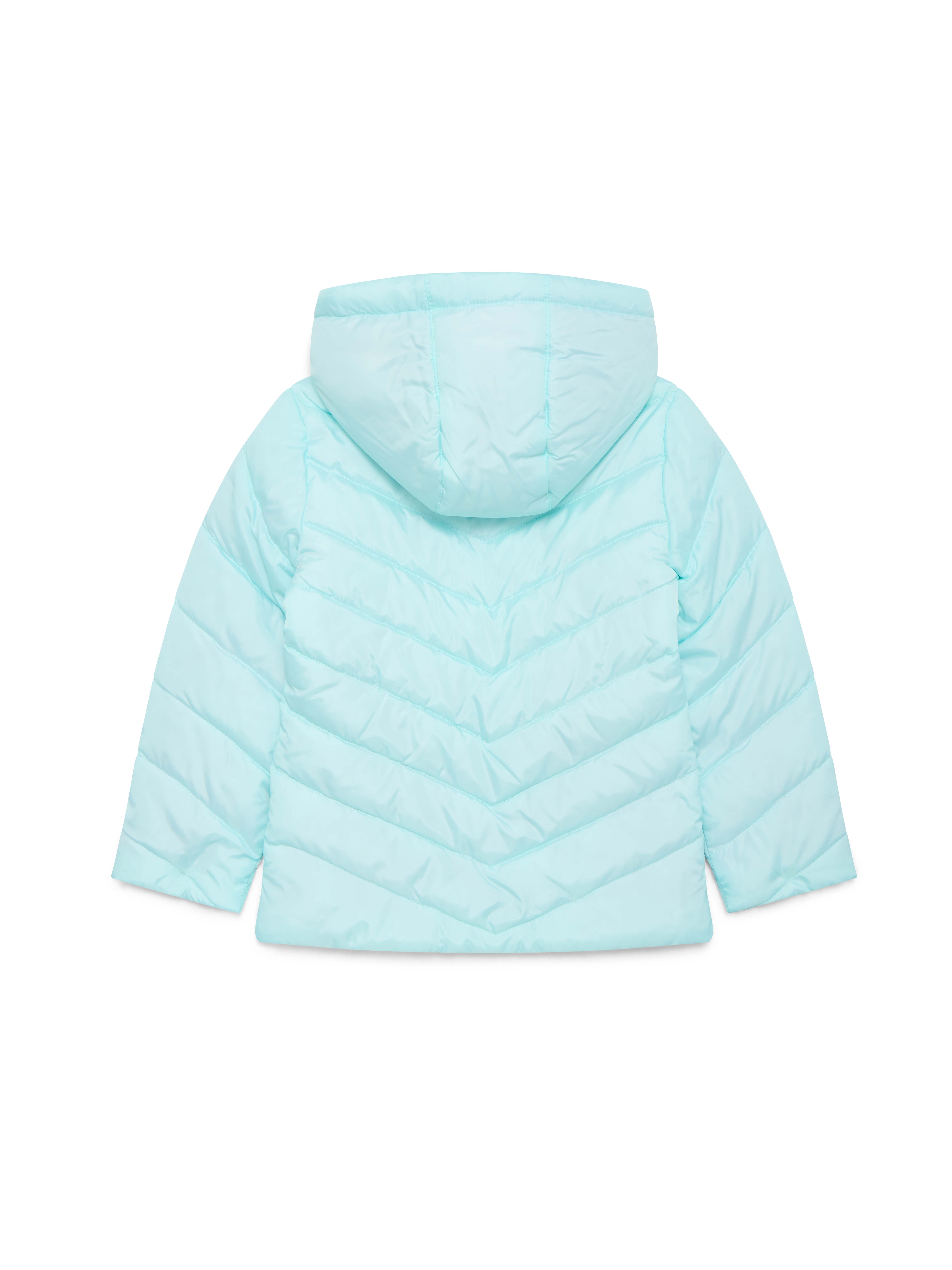 Pink Platinum Girls Solid Quilted Puffer Coat with Hood, Sizes 4-16