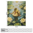 thumbnail image 4 of Orinice Duck Blanket Fleece Warm Soft Cozy Blanket Throw Couch Bed Print Couch and House Decor Gift Idea Throws, for Sofa for Kids Teen Young Boys Girls,  60x80in, 4 of 6