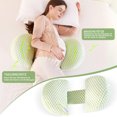 thumbnail image 4 of Almohada de embarazo personalizable, que sostiene las piernas y la espalda con un diseño en forma de U, cuña desmontable y ajustable para un descanso óptimo, cremallera oculta para ajustar el relleno, 4 of 5