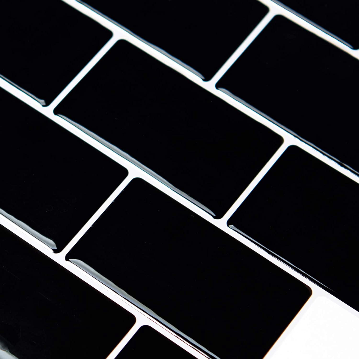 Art3d Peel and Stick Backsplash Tile Black Self Adhesive Removable Sticker Kitchen Bathroom 3D Wall Sticker Subway Tiles (10-Pack)