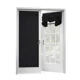 thumbnail image 1 of Cortinas con panel de puerta francesa, juego de 2 negro 66*173cm, 1 of 6