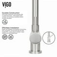 thumbnail image 5 of VIGO Gramercy Single Handle Pull-Down Spout Kitchen Faucet in Stainless Steel, 5 of 12