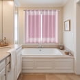 thumbnail image 3 of Curtains 63 Inch Length 2 Panels, Pink Greek Key Grommets Window Treatment Curtain, Geometric Greece Ancient Farmhouse Geo Thermal Curtains Drapes for Living Room/Bathroom, 3 of 9
