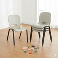 thumbnail image 3 of Lifetime Contemporary Children’s Stacking Chairs, 4-pack (Cream), 3 of 5