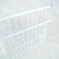 thumbnail image 5 of Contemporary Home Living 10" x 12.5" White Large Metal Rectangular Basket, 5 of 5