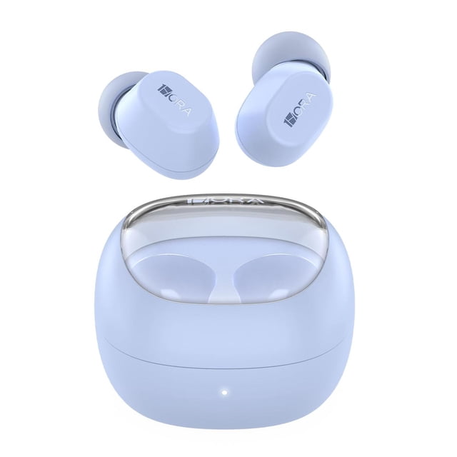 Audífonos In-Ear Inalámbricos Bluetooth 5.3 Azul Pastel para Escuchar Música y Responder Llamadas
