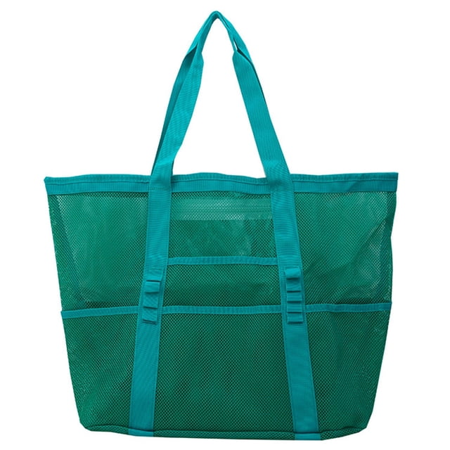 Bolsa De Playa Bolsa De Malla Para La Playa Y Viajes De Gran Capacidad Toalla Zapatillas Bolsa De Malla Para Almacenamiento