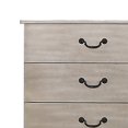 thumbnail image 2 of Benjara Bran 48 Inch 5 Drawer Tall Dresser Chest, Pine Wood, Scalloped, Light Brown, 2 of 2