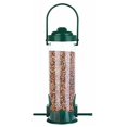 thumbnail image 1 of Tube Bird Feeder, Ideal for Outdoor Use with Weight Activated Rotating Perch, Transparent Granary for Timely Refills, 1 of 5