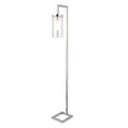 thumbnail image 3 of Evelyn&Zoe Modern Metal Floor Lamp with Clear Glass Shade, 3 of 12