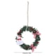 thumbnail image 3 of Mini Corona Navideña con Bastones, Agujas de Pino Artificiales, Muñeco de Nieve, Alces y Piñas | Adorno Colgante de Plástico Verde de 13 X 13 X 1,5 Cm | Adornos Navideños Ligeros, 3 of 6