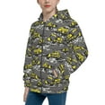 thumbnail image 2 of Sikiie Modern Yellow Excavator Zip Up Hoodie Teenage, hoodies for Teenage, Zipper Sweatshirt Jacket for Daily, Traveling-Medium, 2 of 6