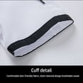 thumbnail image 2 of ziyahi Chef Jacket Men Chef Coat Skin Friendly Chef Uniforms O-Neck Cheap Short Sleeve Tops Bakery Cooking Clothes Work Wear Black XL, 2 of 5