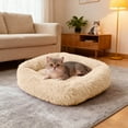 thumbnail image 5 of Donut Dog Cat Bed Cozy Cave for Improved Sleep - Self-Warming Calming Cuddler Burrow Bed, Soft Plush Pet Cushion for Small Medium Dogs & Cats, 5 of 6