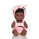 thumbnail image 3 of 35 cm American Reborn Black Baby Doll Bath Play Full Silicone Summer Dress Dolls con falda de tirantes Baby Doll Toy Girl Gift - marrón blanco Kuyhfg Bienvenido a Kuyhfg, 3 of 5