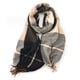 thumbnail image 1 of Bufanda para mujer, bufanda a cuadros, chal de invierno, bufanda de cachemira con borlas, bufandas grandes de gran tamaño, 1 of 5