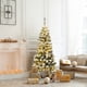 thumbnail image 4 of Costway 1,4m Árbol de Navidad Nevado Iluminado con 150 Luces LED Cálidas 242 Ramas y Base Plegable de Metal, 4 of 7