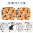 thumbnail image 6 of Kll Hippie Ditsy Floral Windshield Sun Shade 2-Piece Foldable Car Front Window Sunshade For Most Sedans Suv Truck- Medium, 6 of 7