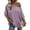 Purple, variant on Linen Off Shoulder Top for Women Raglan Sleeve Casual Shirt Loose Fit Vacation Beach Summer Tops, Purple M