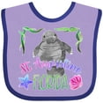 thumbnail image 3 of Inktastic St. Augustine Florida Cute Swimming Manatee Boys or Girls Baby Bib, 3 of 4