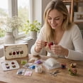 thumbnail image 4 of 3D Beaded Animal Kit, 4 Piece DIY Tiny Animals Beading Kit for Adults Bead Craft with Instructions, 4 of 6