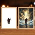 thumbnail image 1 of Peggybuy Jesus Lamp Jesus Light Up Picture LED Light Painting Night Light (Light A), 1 of 7