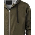 thumbnail image 5 of Hat and Beyond Men's Lightweight Slim Fit Windbreaker Jacket, 5 of 7
