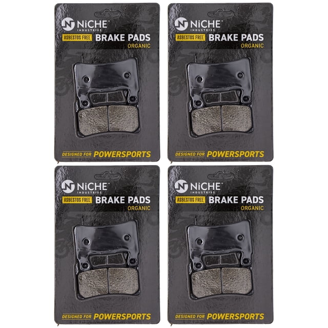 Niche Front Brake Pad Set for Honda CBR600F4 Organic Motorcycle 4 Pack 519-KPA2535D