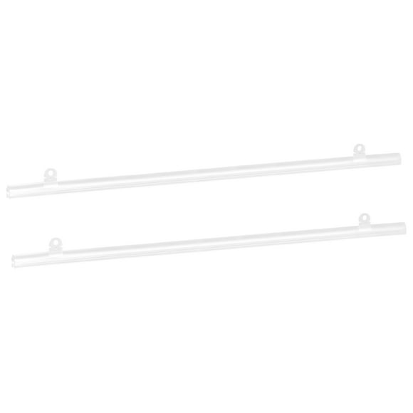 Uxcell PVC Poster Hanger Rail Poster Strip Bar 86cm/34inch Clear with Clips for Poster, Map, 2 Set