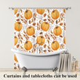 thumbnail image 4 of 72x72 Inch Fall Pumpkin Long Shower Curtain Autumn Harvest Farm Polyester Bath Curtain Farmhouse Thanksgiving Themed Bathtub Curtain for Kids Bathroom Decor Waterproof with Hooks, 4 of 6