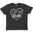 thumbnail image 3 of Inktastic I Love My Daddy in White Chalk Heart Youth T-Shirt, 3 of 5