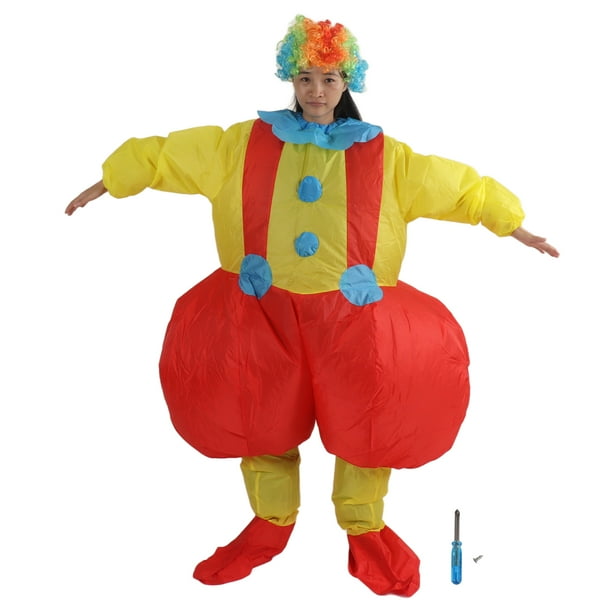 Disfraz de payaso inflable para adultos, disfraz de payaso inflable para adultos con culo grande, disfraz de payaso inflable para adultos, diseño fácil de usar Jadeshay A