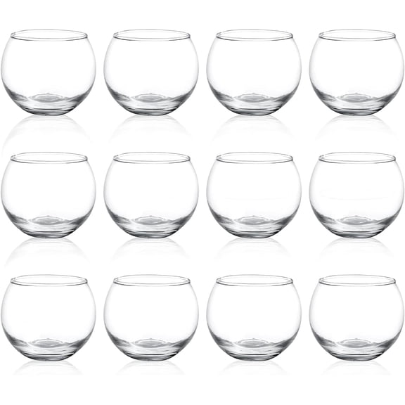 12pcs Clear Glass TeaYANTON Candle Holder, Round Votive Candle Holders, Small Bowl Candle Holder Bulk for Wedding Table Centerpieces Home Decor