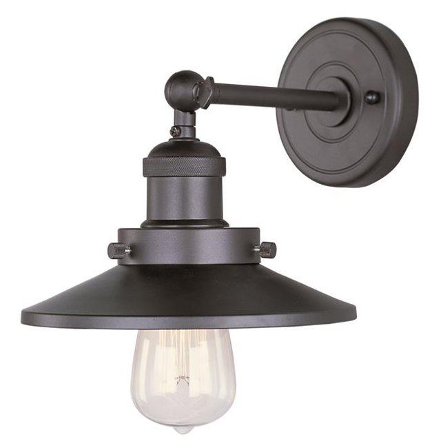 Maxim 25060BZ-BUI Mini Hi-Bay 1-Light Wall Sconce with Bulb, Bronze