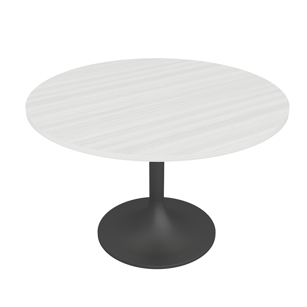 4 Person Round Office Table With Tulip Base 46" Round Pedestal Table