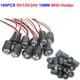 thumbnail image 1 of 20-1000pcs 3mm 5mm 10mm LED Pre-wired water clear 3V 5V 12V Red Green Blue white RGB UV light-emitting diode with Plastic Holder, 1 of 5