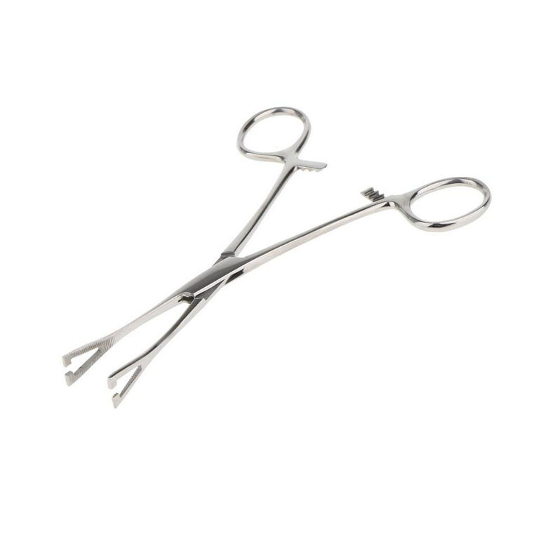 Body Piercing Clamps - 25PCS Disposable Forceps Clamp Claw Slotted Plier  Ear Nose Piercing Tools Septum Forceps for Lip Navel Tongue Belly Piercing