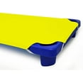 thumbnail image 2 of Standard Size Daycare/Pre-School Cot Sheet -Corner Elastic Loop Daycare Sheet- Children’s Naptime Cot Sheet - Breathable 100% Egyptian Cotton Nap Sheet for Boys/Girls (Yellow, 23"x40" - Pack of 48), 2 of 5
