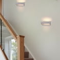 thumbnail image 4 of VONN Atlas 10" ETL Certified Integrated LED Aluminum/Acrylic Wall Sconce Silver, 4 of 8