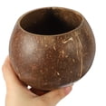 thumbnail image 5 of FUEENIRVA Coffee Colored Coconut Shell Cup 1Set 4.3x4.3x4.1In, 5 of 6