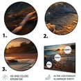 thumbnail image 3 of Designart "Beach Photo Sunset Charm V" Nautical & Beach Metal Wall Art Prints, 3 of 5